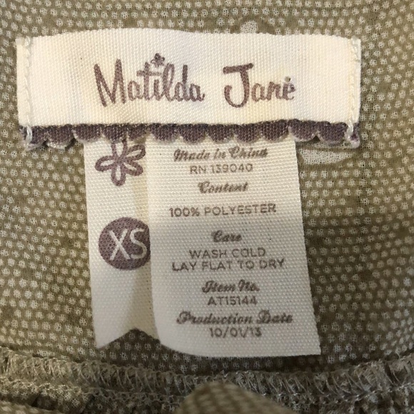 Matilda Jane Butterfly Blouse Size XS - Picture 8 of 10